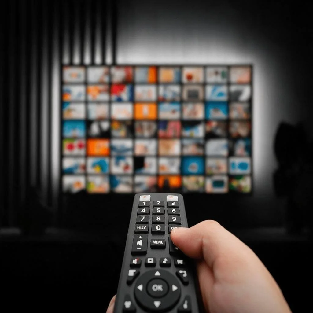 Streamova entertainment categories on screen
